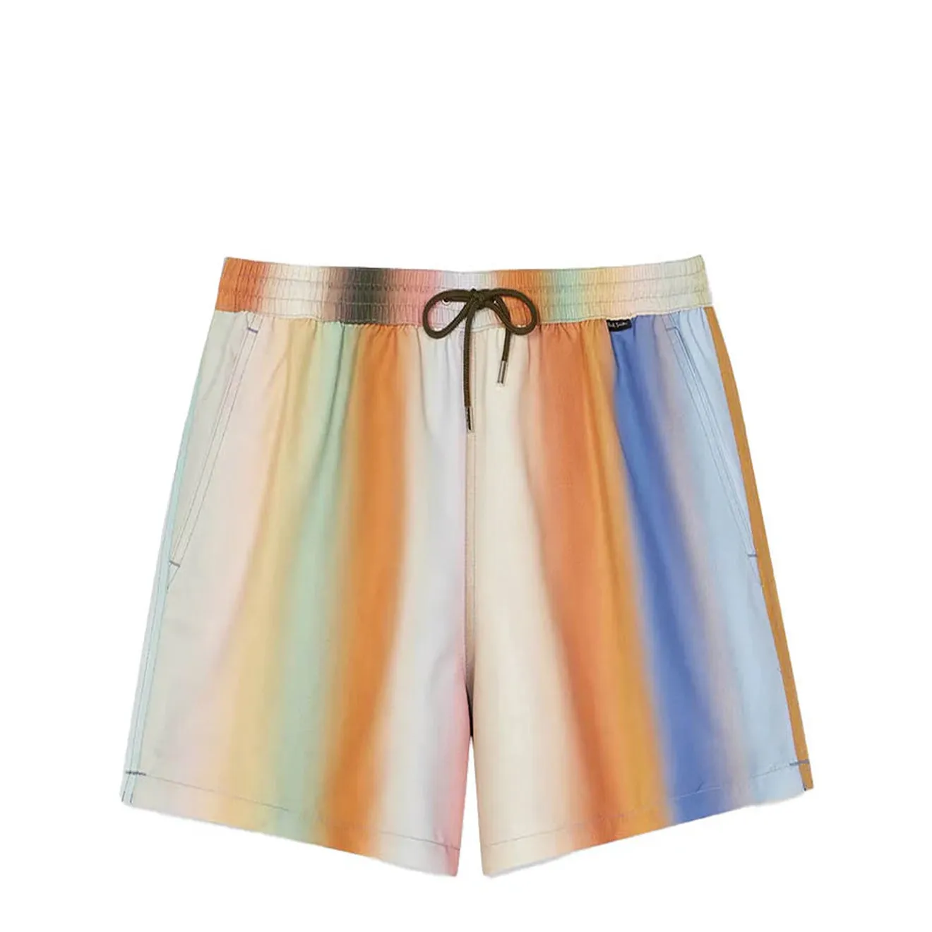 Paul Smith Smith Stripe Swim Shorts Multicolour shrink-resistant Compact Storage Pocket