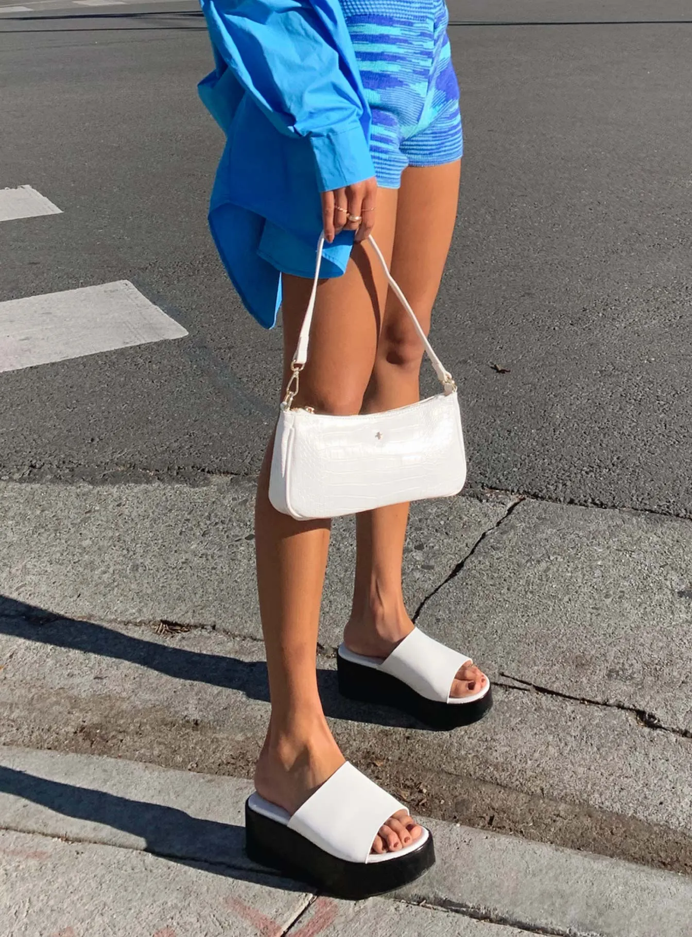 Britta Platform Heels White Casual Evening Wear