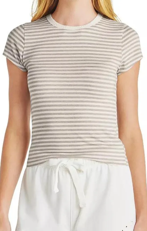 Bold Step Candice Stripe Crew Tee