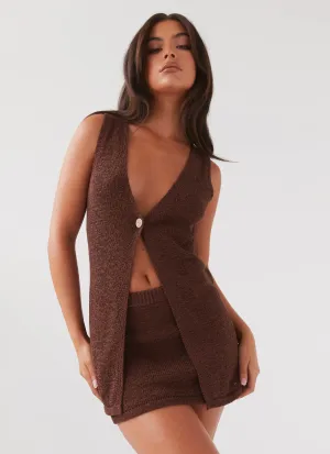 Capri Glow Knit Top - Chocolate Urban Ready Shrink Resistant Treatment