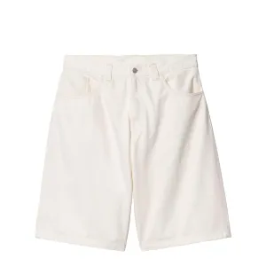 Carhartt WIP Womens Brandon Short White Rinsed Handmade Impact Absorbing Padding