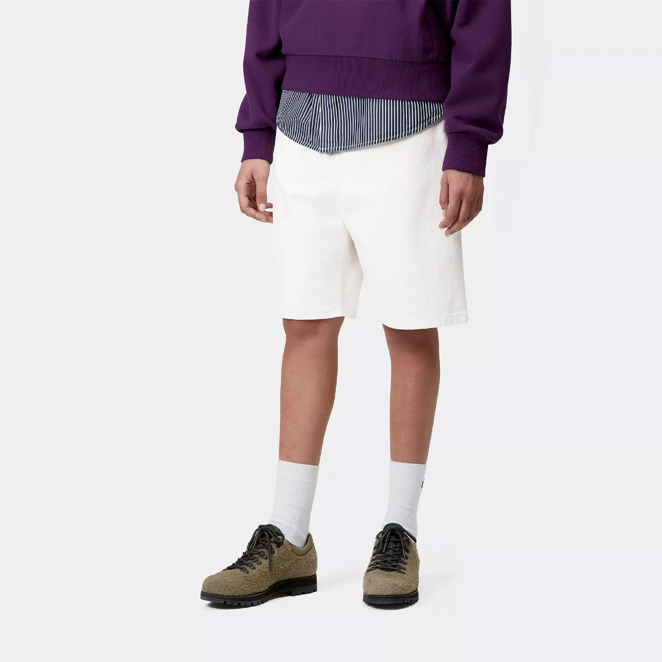 Smart Casual Carhartt WIP Womens Brandon Short White Rinsed