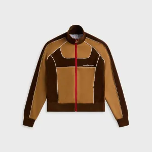 Casablanca Chenille Panelled Track Jacket - Beige Advanced Layering System