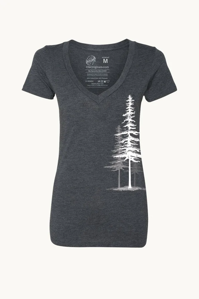 Active Style Trend Made To Order V-neck T-shirt (Womens)