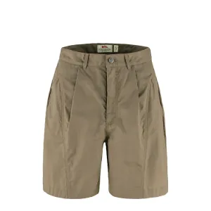 Fjallraven Womens Vardag Shorts Suede Brown Versatile Look