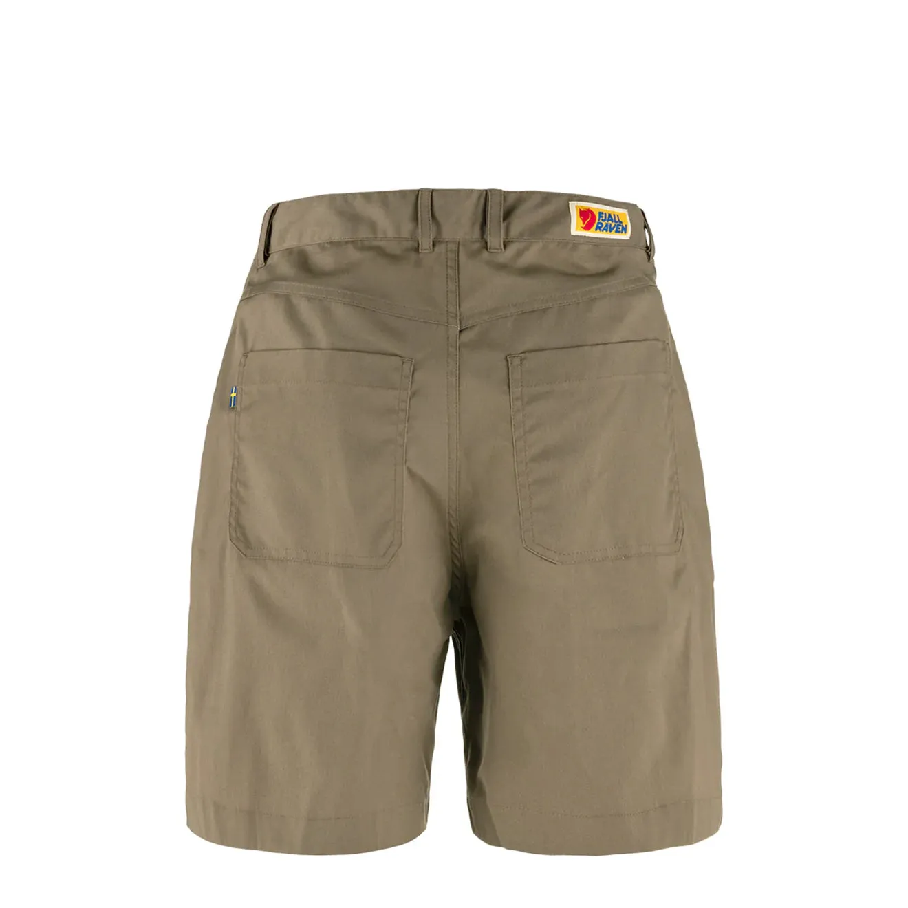 Fjallraven Womens Vardag Shorts Suede Brown poolside gear Warm Season