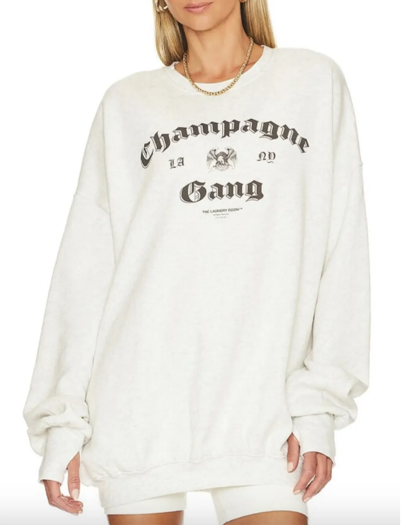 All-Weather Wear Champagne Gang Jumper, Pebble Heather