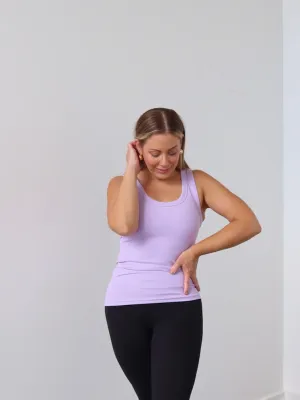 Stackable Charlee Tank - Lilac