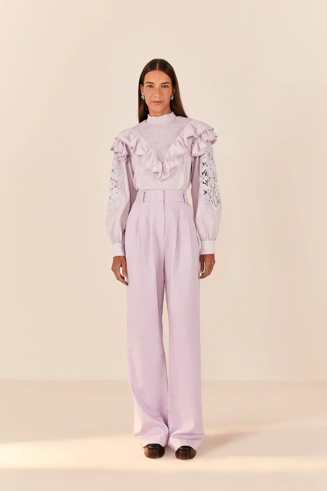 Tough Flex Slim Look Lilac Low Waisted Pants