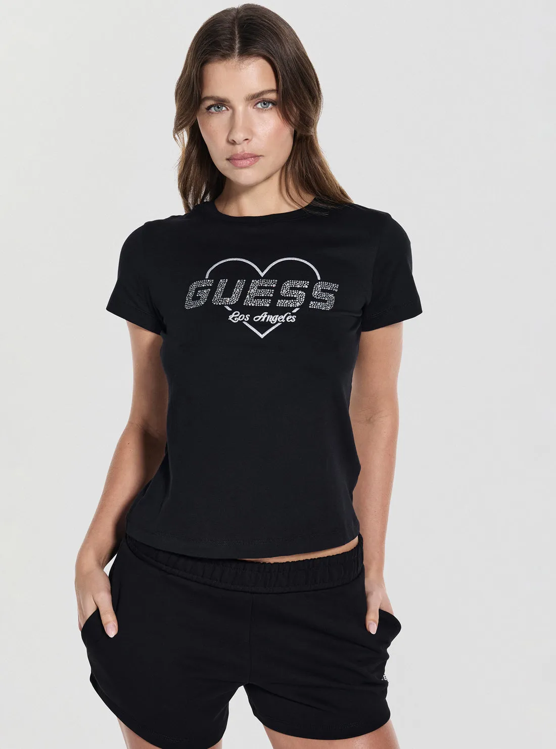 Eco Black Narciso Graphic Active T-Shirt Denim combination
