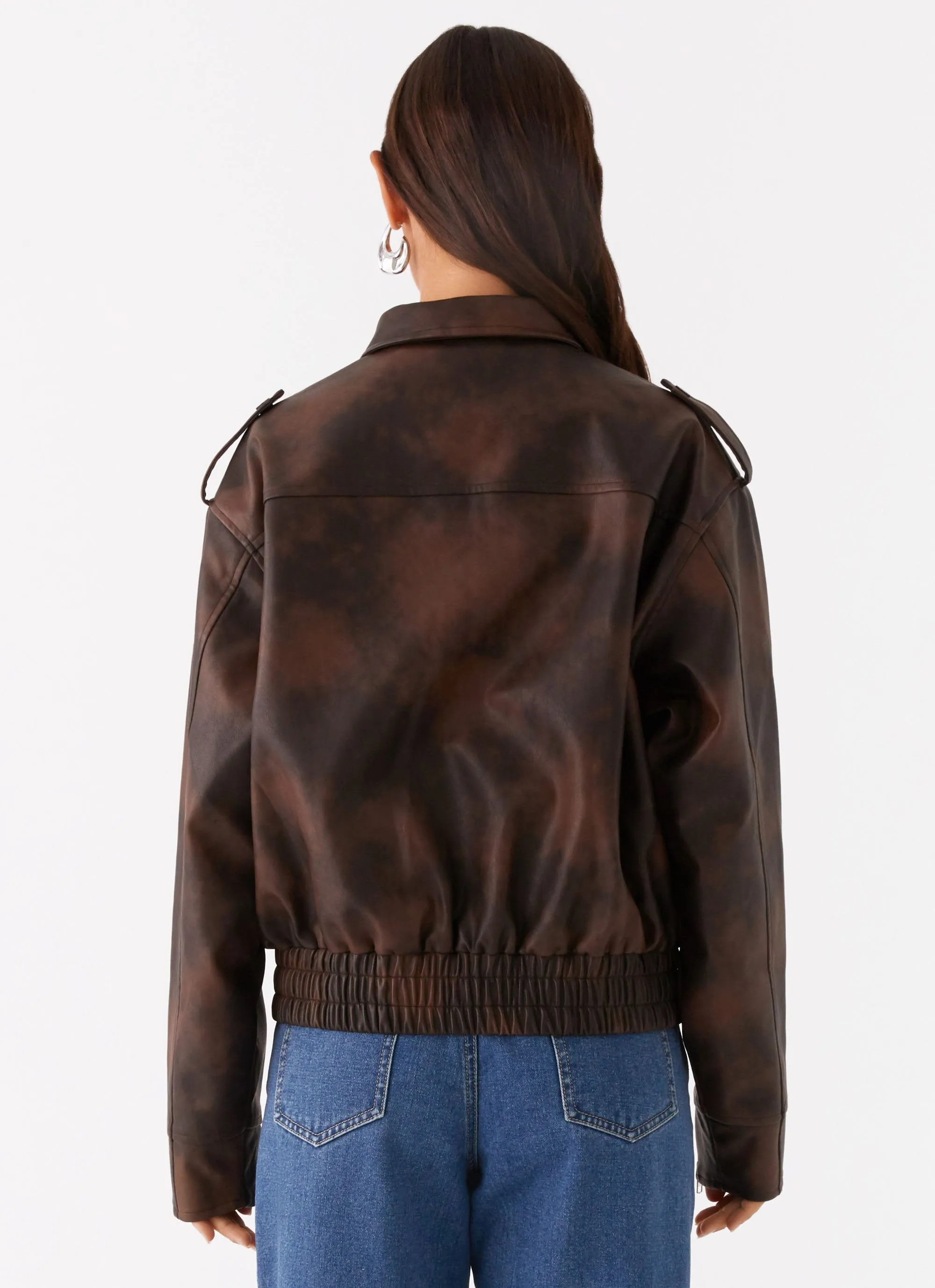 Chicago Bomber Jacket - Chocolate Casual Feel