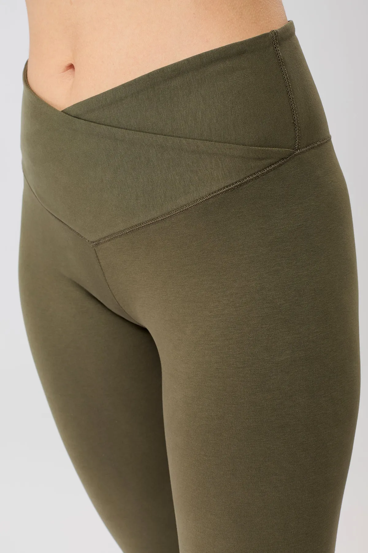 Unisex Style Hiking Trail Wrap Legging - Emerald, GOTS