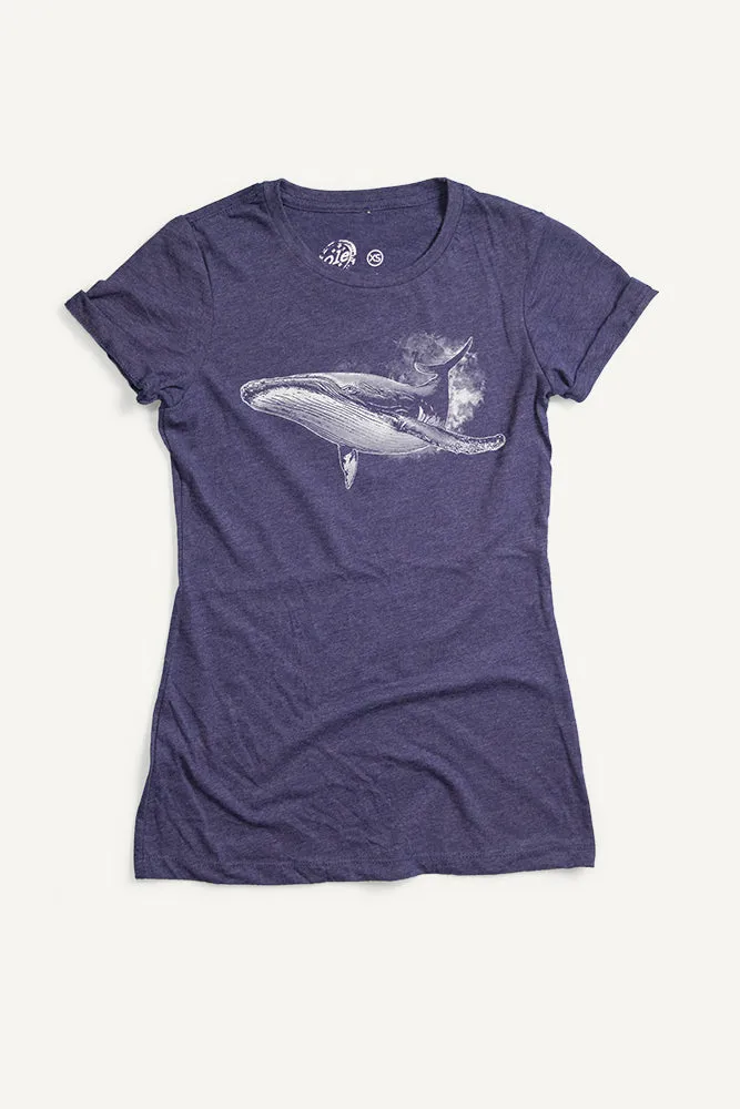 Humpback Whale T-Shirt (Womens) High Density Knit
