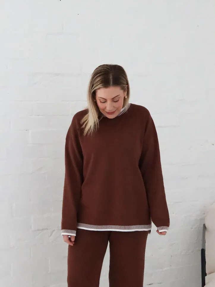 Clarissa Knit Top Anti Static Technology Chic Casual Outfit