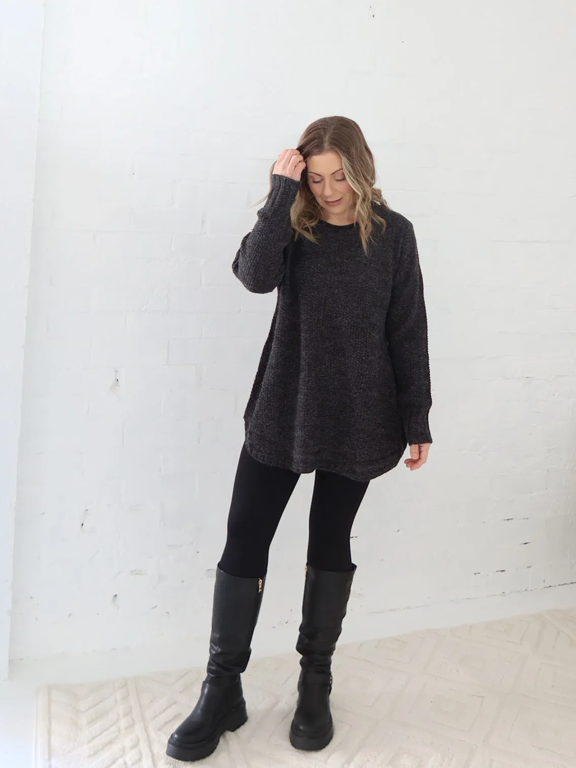 Clark Knit - Charcoal Weekend Vibes