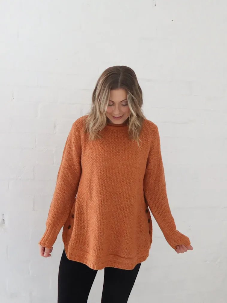 Minimal Comforted Clark Knit - Orange