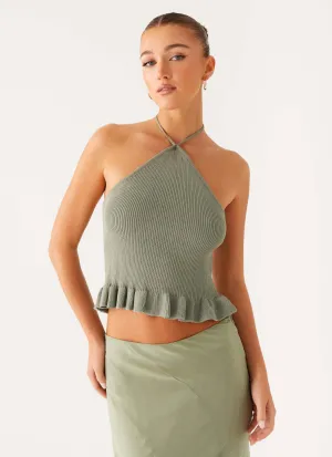 High Thread Count Idola Knit Top - Sage
