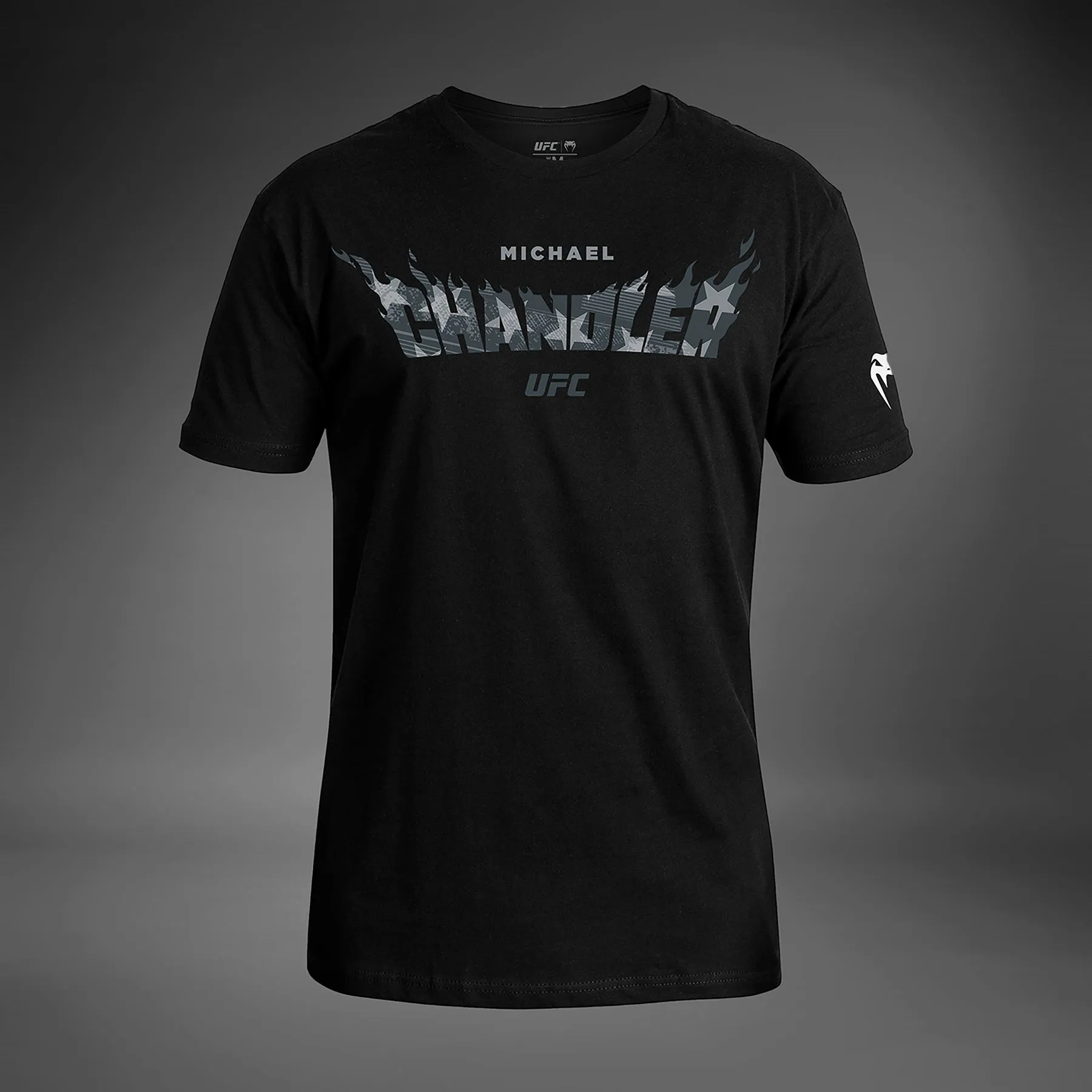 Men's UFC Unrivaled by Venum Black Michael Chandler T-Shirt Active Flex