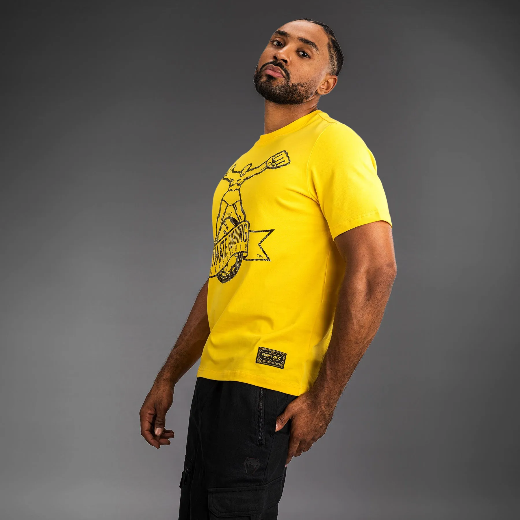 Comfy Apparel Cool Vibes UFC by Venum Ulti-Man T-Shirt - Yellow