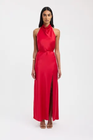 Palermo Halter Maxi Dress Formal Look Relaxed Waistband
