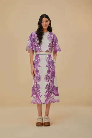 Tear Resistant Material Airy Comfort Color Festival Cream Euroflax? Midi Skirt