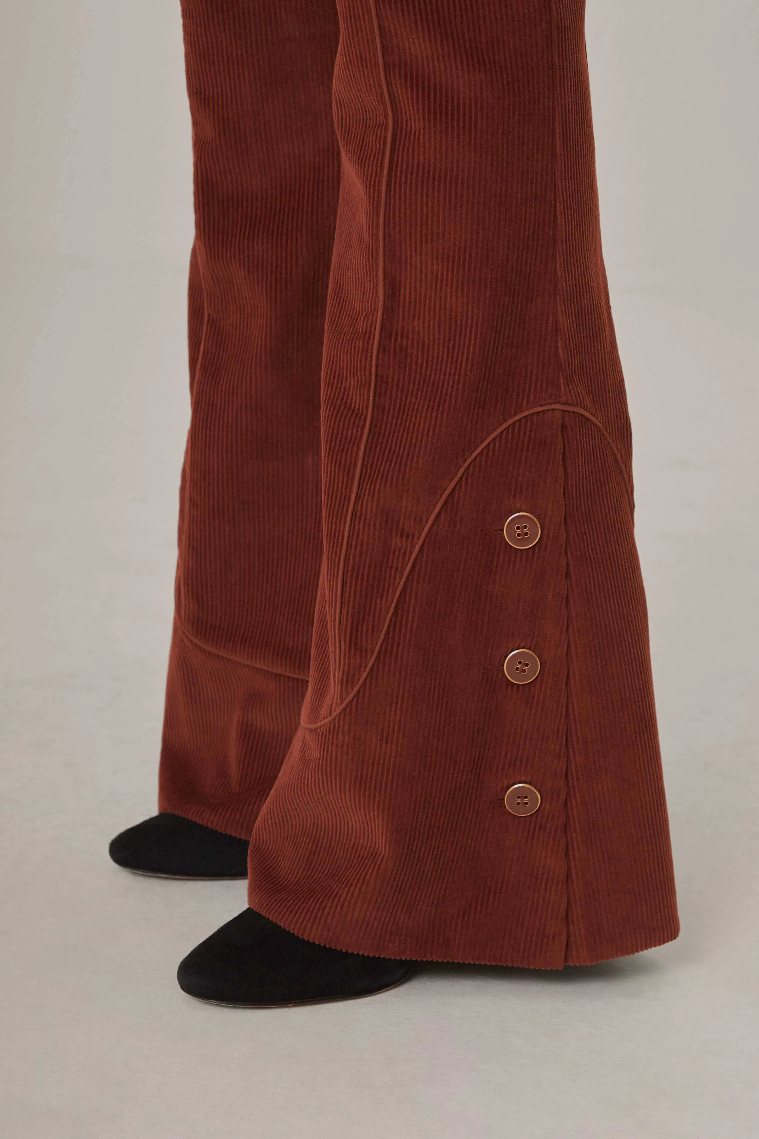 Body Ready Brown Flare Pants