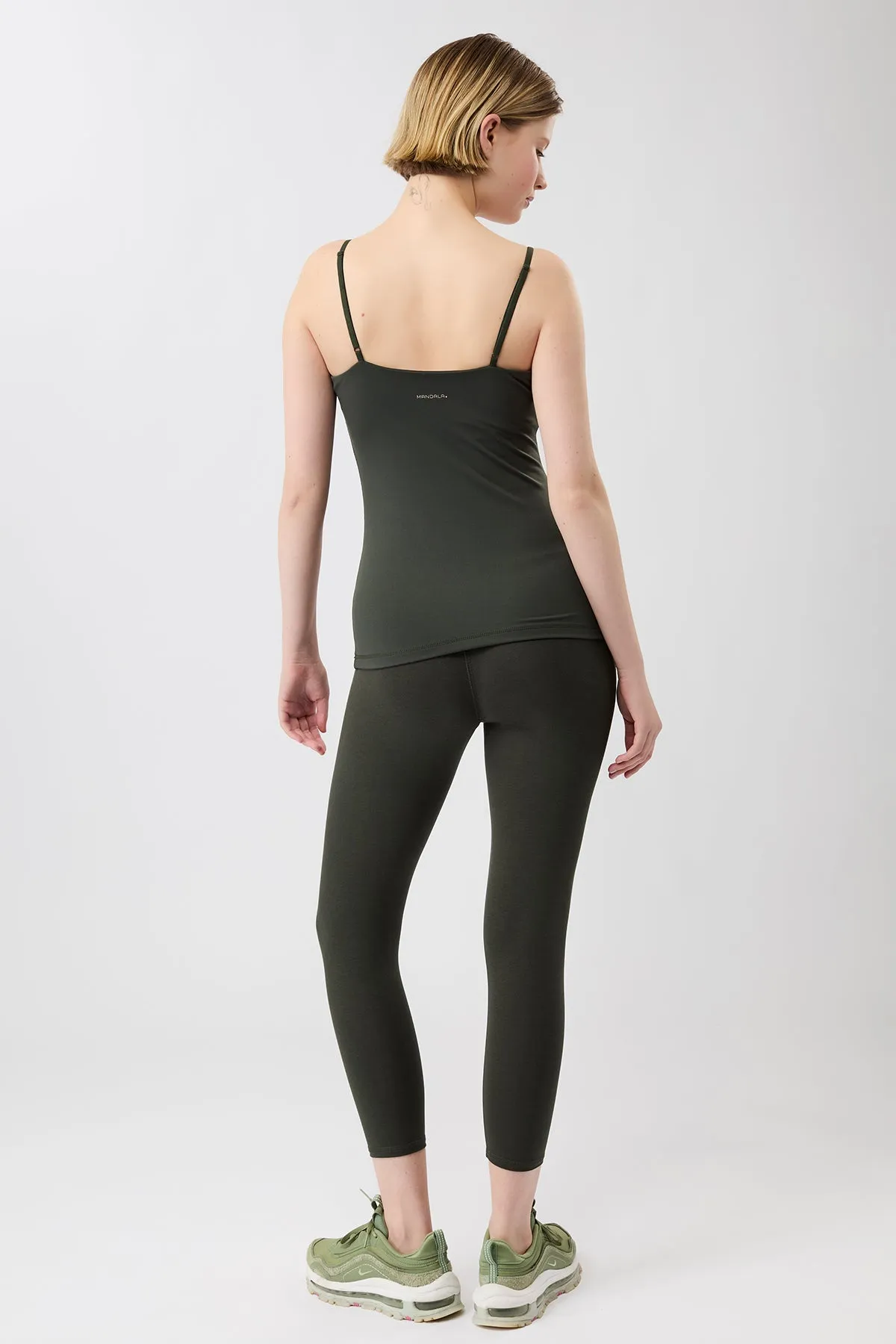 Best Cropped Legging - Dark Olive Active Stretch For Teens Shape Retain