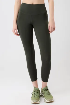 Sleek Shape Easy Wash Best Cropped Legging - Dark Olive