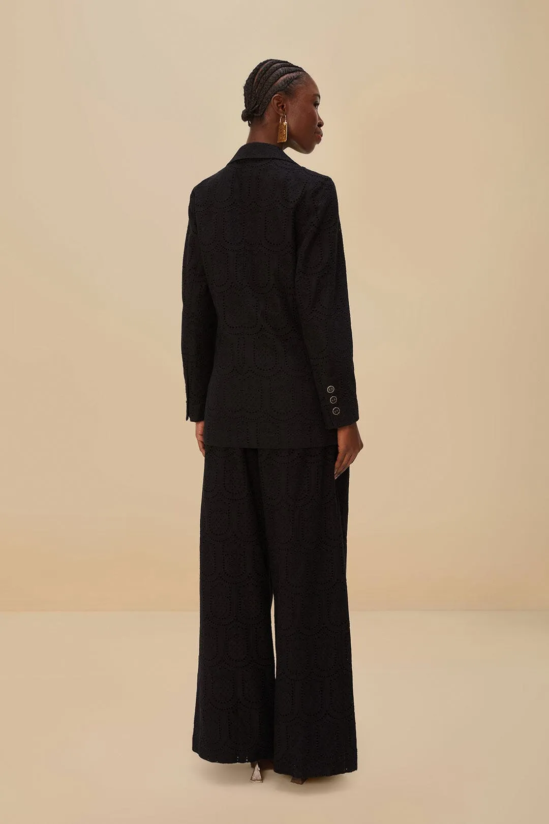 AllDayComfort clean look Black Eyelet Pants