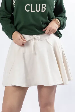 Trend Ready Timeless Piece Where To Next Cream Knit Skort SALE