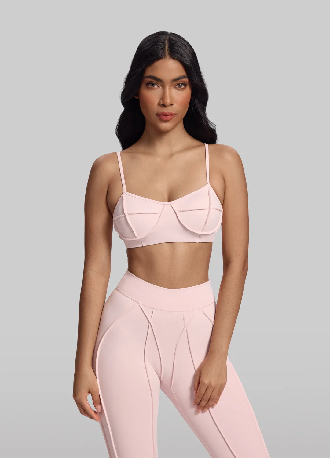 Contour Stitch Bralette Shock Absorption Zones Easy adjustment