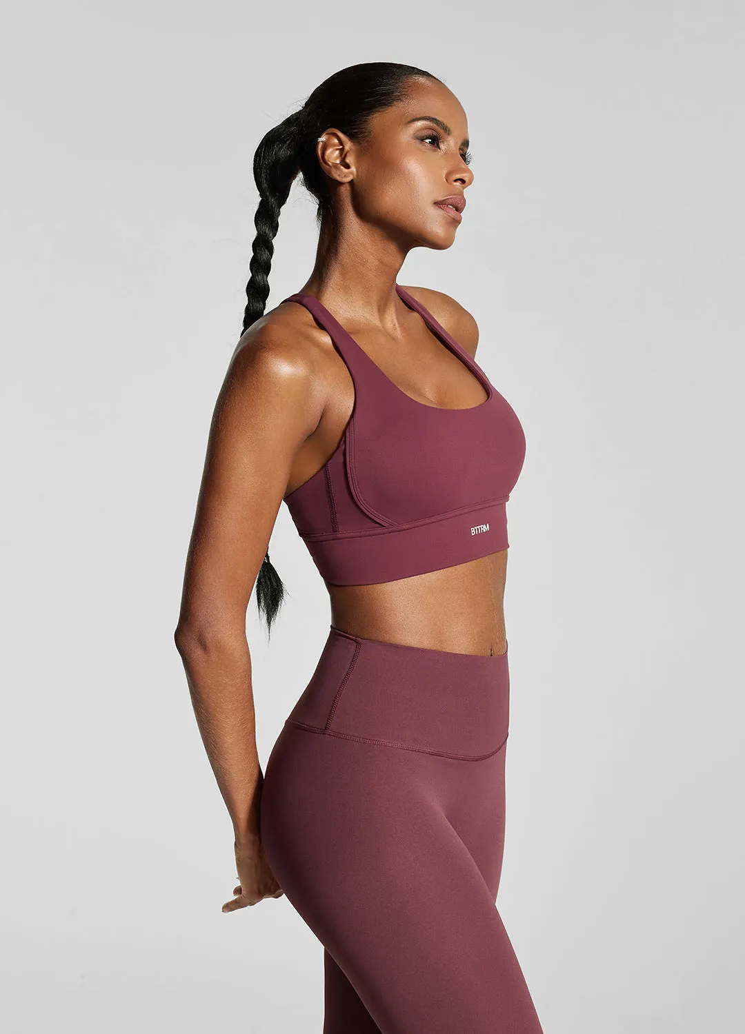 Seamless Burgundy Strappy Back Top
