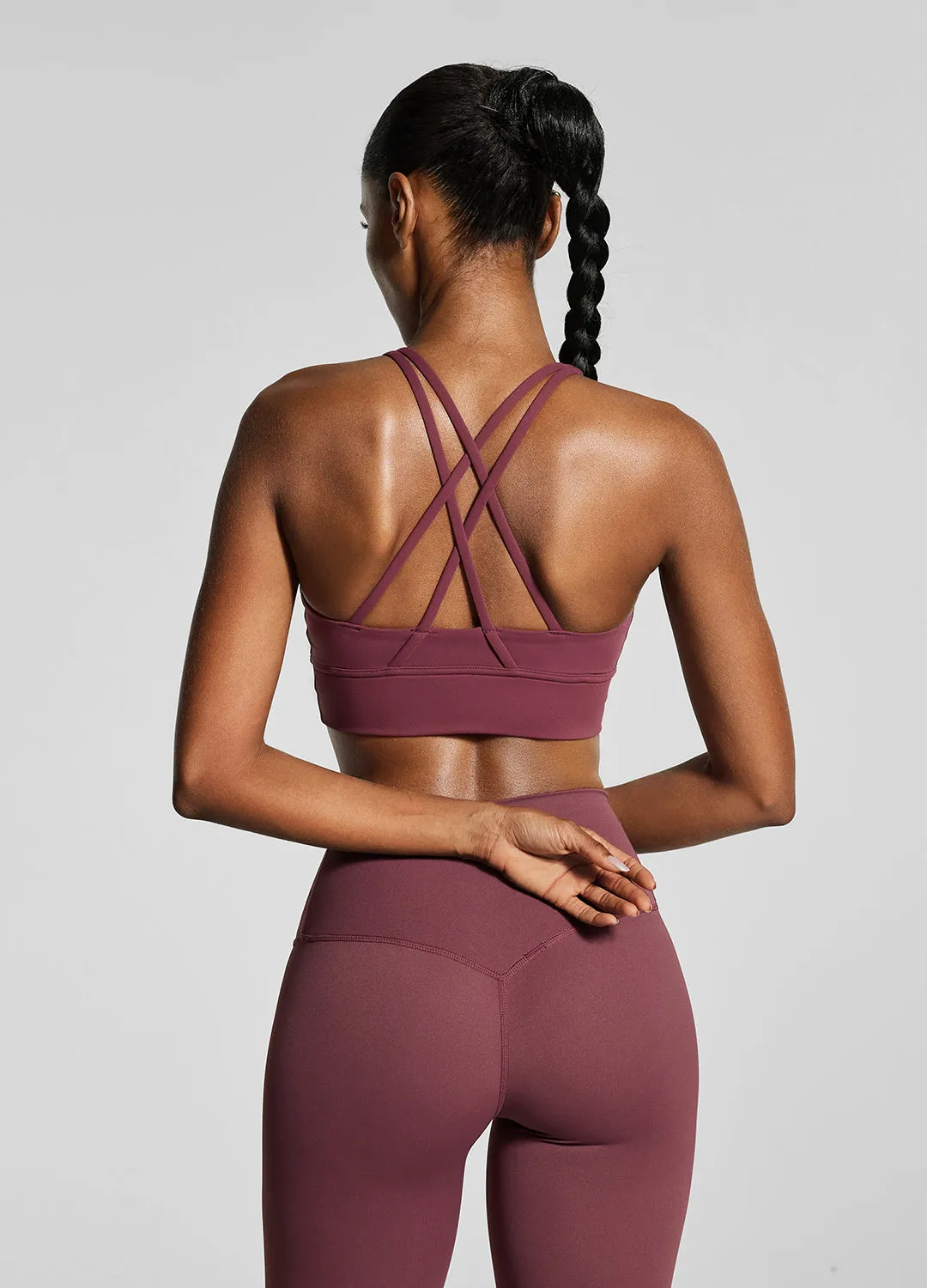 Burgundy Strappy Back Top Luxury Lower body workouts