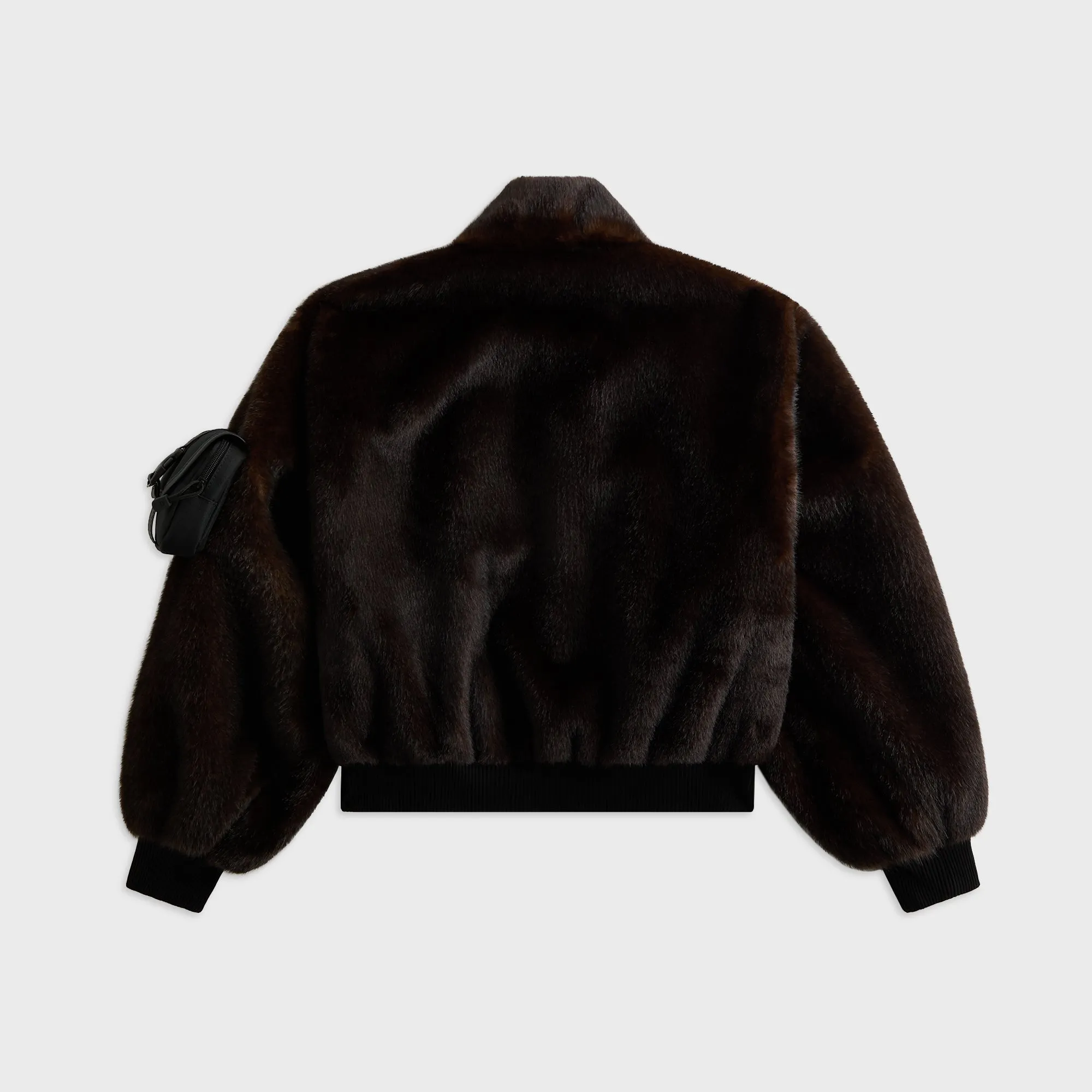 TapedZippers nylon blend Coperni Faux Fur Bomber - Brown