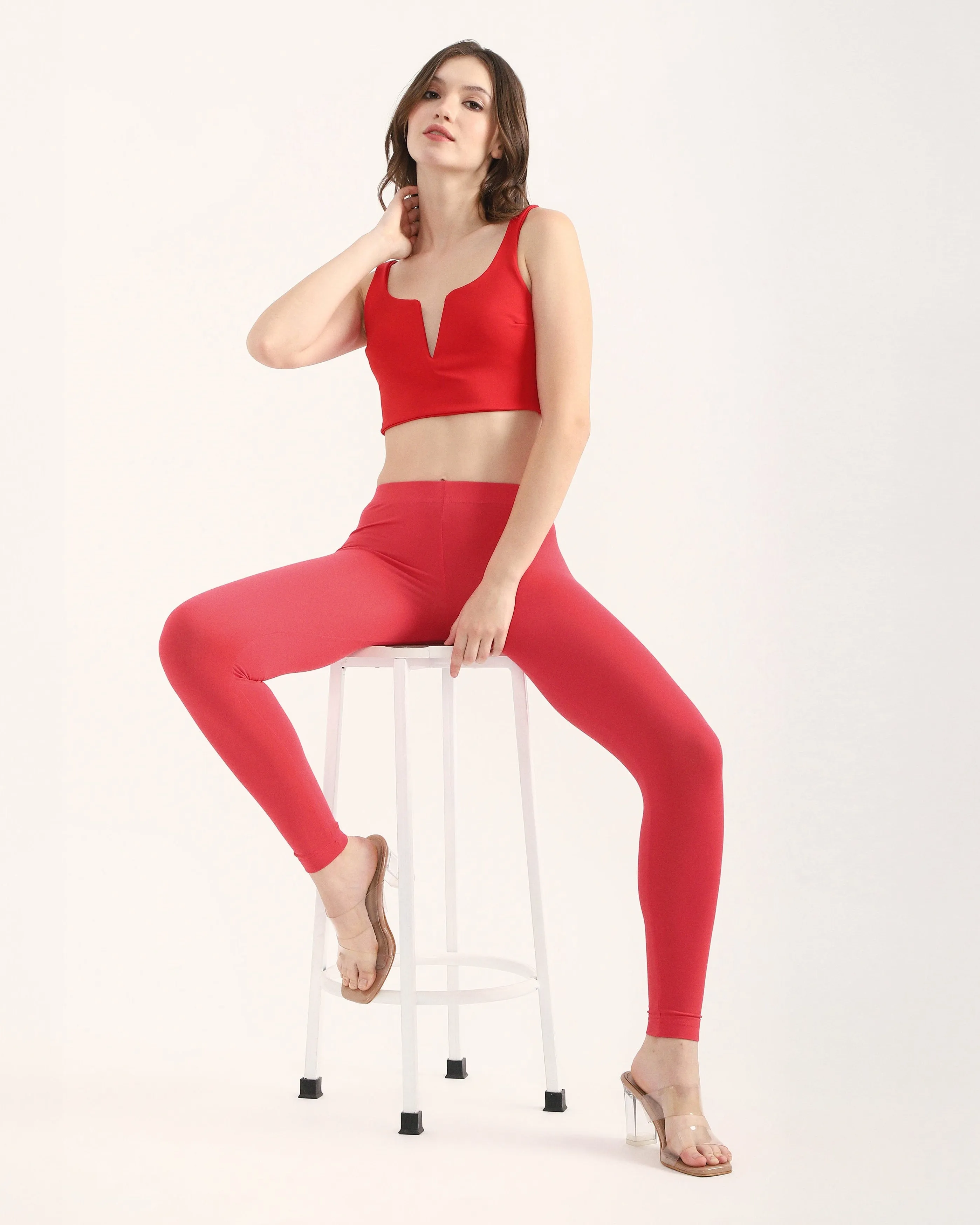 Coral ankle Silicone Hem Trim Flexible Wear Summer Wear