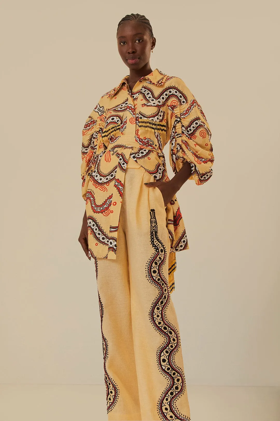 Timeless Comfort Fit Smart Motion Sand Time Snake Pants