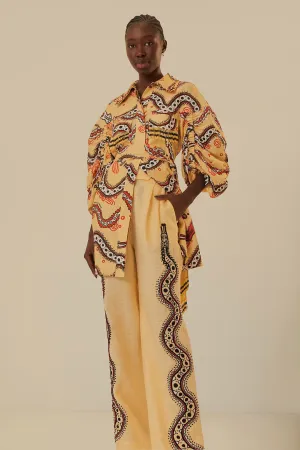 Timeless Comfort Fit Smart Motion Sand Time Snake Pants