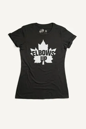 Relaxed Fit Design Elbows Up T-shirt (Womens)