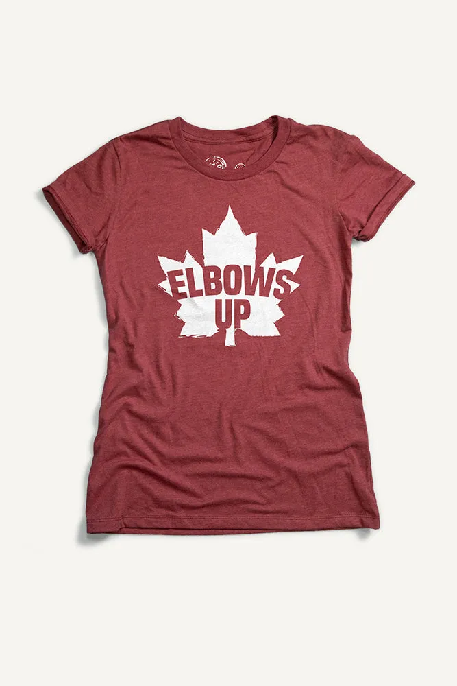 Elbows Up T-shirt (Womens) Taped Neckline
