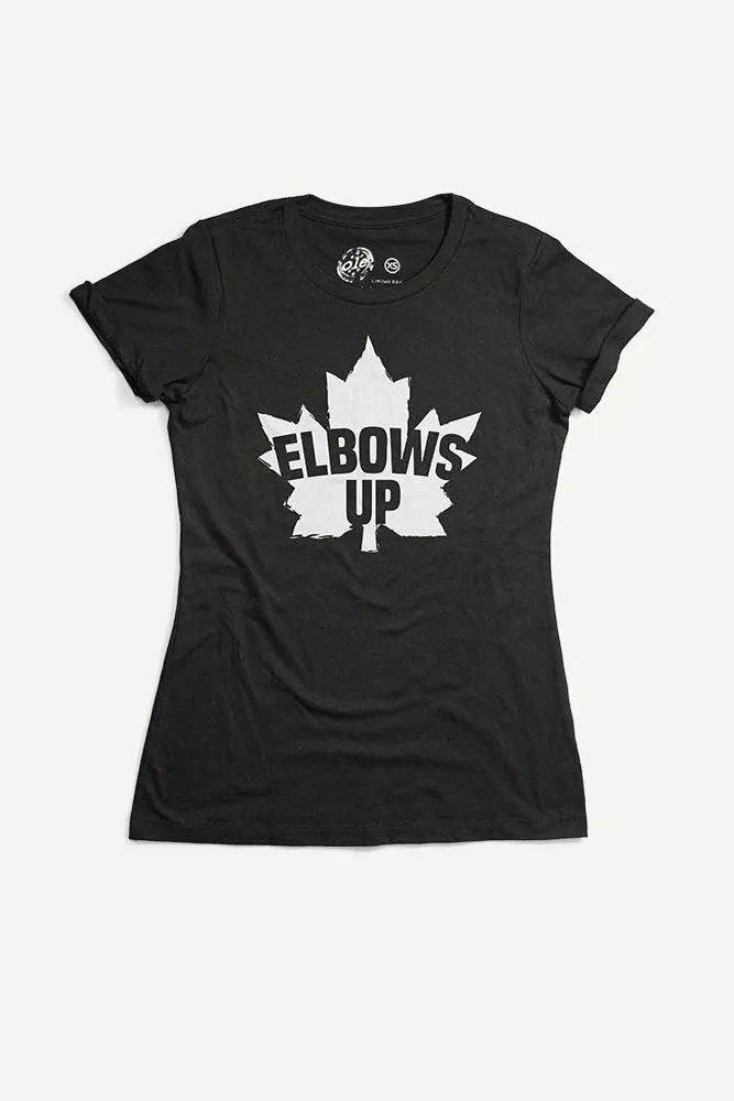 Relaxed Fit Design Elbows Up T-shirt (Womens)