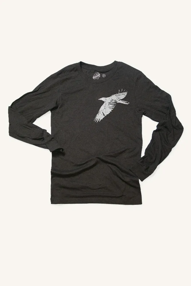 Crow Longsleeve Shirt (Unisex) Comfy Apparel Long sleeved warmth
