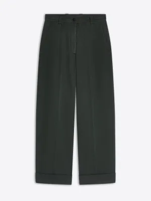 Cuffed cotton pants Anti Pilling Textile All Season