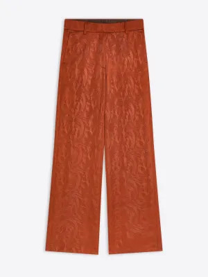 Slouchy jacquard pants High Durability Stitching