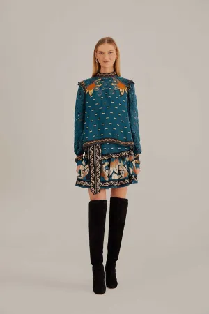 Blue Ainika Chill Mini Skirt Soft Aesthetic