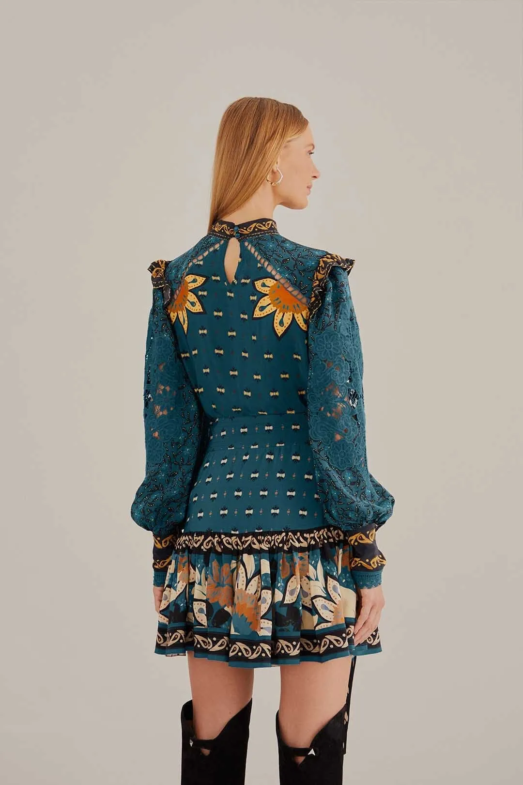 Budget Friendly Chill Tones Blue Ainika Chill Mini Skirt