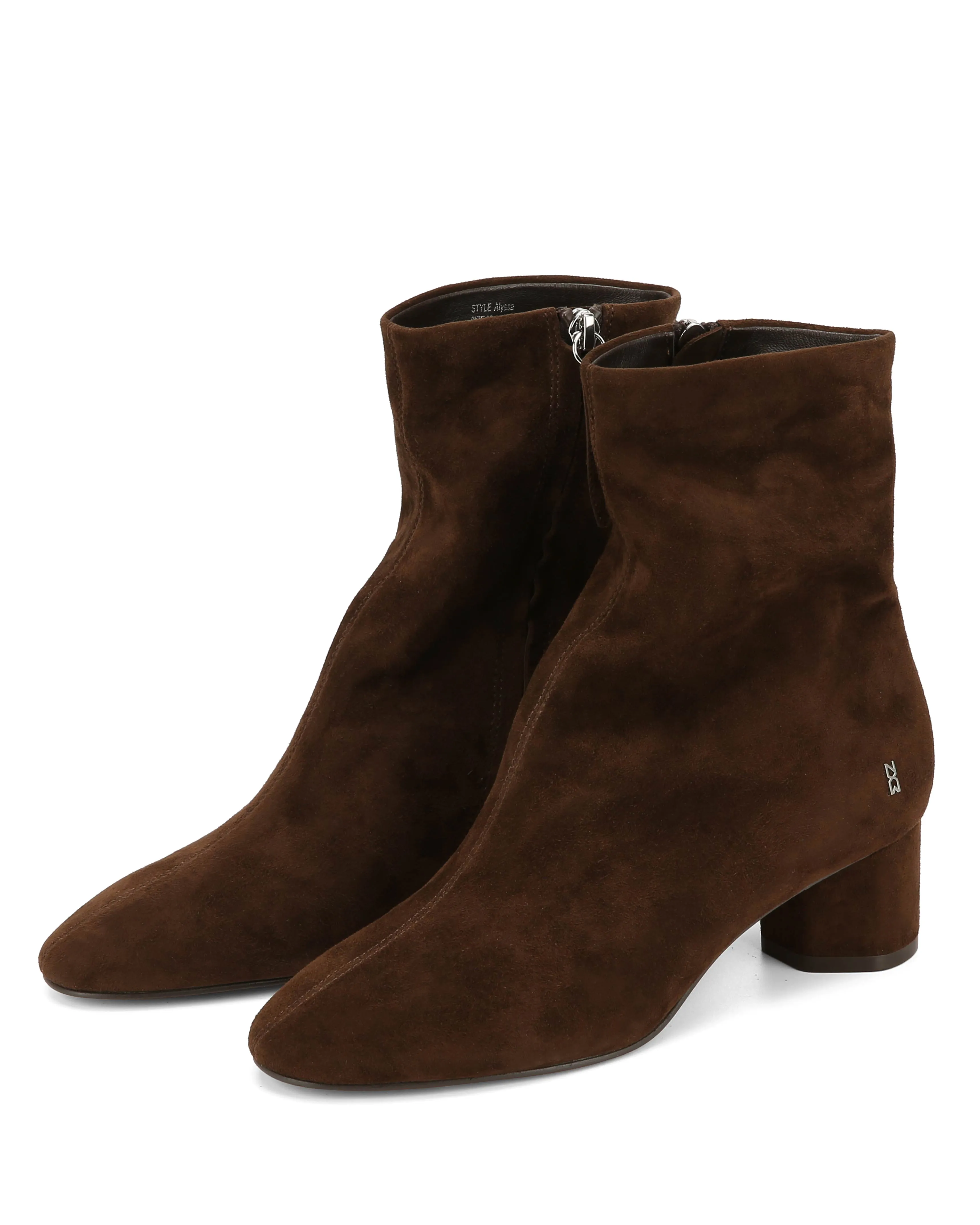 Alyssa Brown Suede Pull Tab Compression Molding