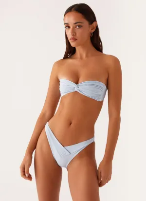 Chic Appeal Delta Bandeau Bikini Top - Blue