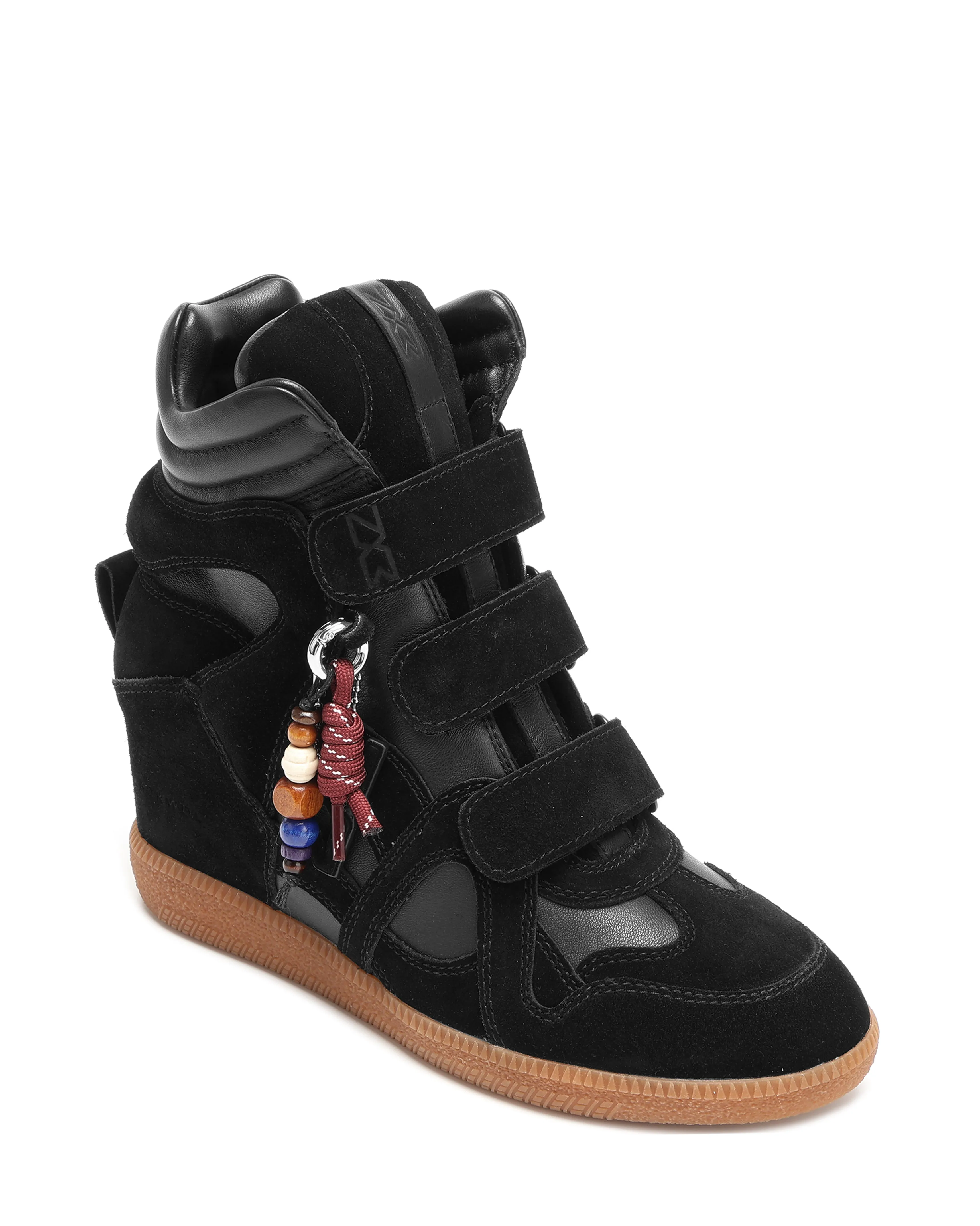 Demmi Black Leather/Suede Equestrian