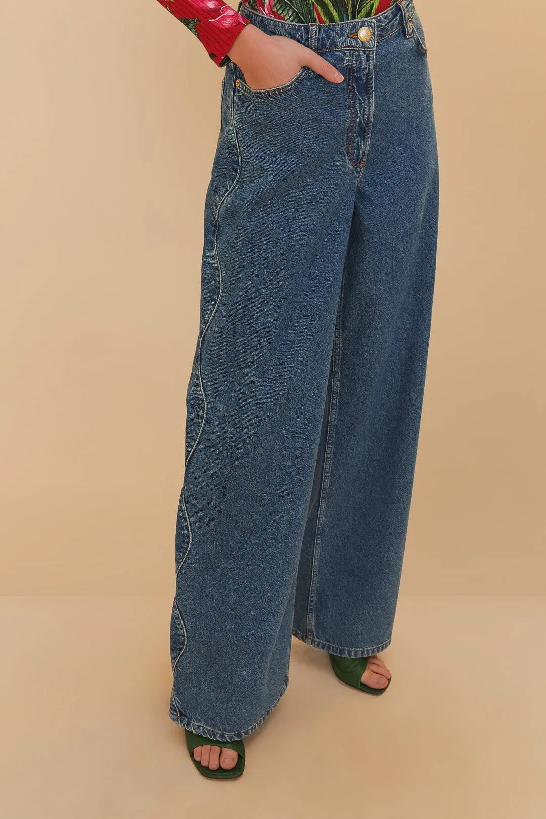 Layer Comfort Denim High Waist Pants