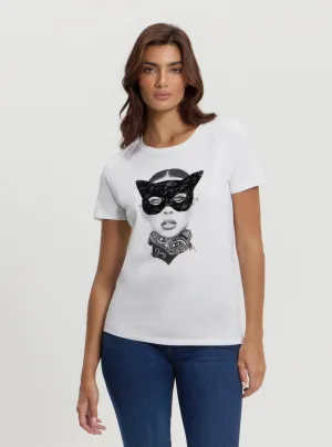 Eco Cat Mask T-Shirt Active Fit Spring Wear